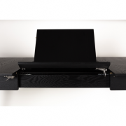 Table à manger GLIMPS - extensible 120-162x80cm en bois teinté noir - Zuiver