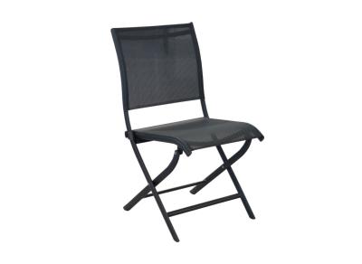 Chaise pliante ELEGANCE aluminium Graphite/BBM - Océo