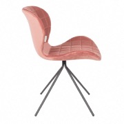 Chaise velours OMG rose - Zuiver
