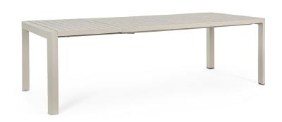 Table KIPLIN 180/240x100 cm, Rastin, aluminium