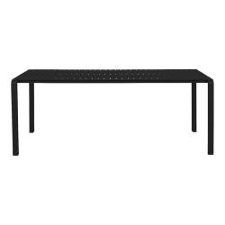 Table repas VONDEL en aluminium NOIRE  L214XP96,7XH75cm Zuiver