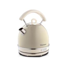 Ariete Bouilloire Vintage BEIGE 1,7L, filtre amovible. Base sans fil 360°, 2000W