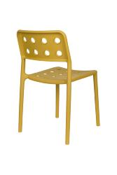 Chaise Serra Jaune 53x41xH80 cm. Polypropylène Plastique
