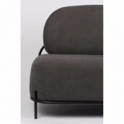 Canapé design en tissu Polly - gris
