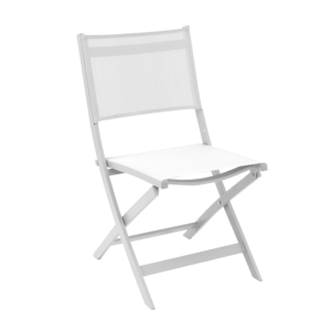 CHAISE ROSY PLIANTE BLANC/BLANC