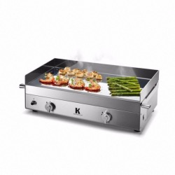 Plancha GAZ K inox 2 feux - Krampouz