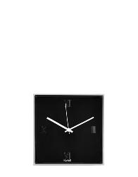 Horloge TIC-TAC noire 30x30cm Kartell