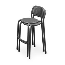 Tabouret de bar TONI BARFLY coloris Anthracite FATBOY