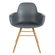 Fauteuil ALBERT KUIP en aluminium coloris dark grey - ZUIVER