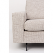 Fauteuil JEAN 1 place coloris latte (blanc-gris) - ZUIVER