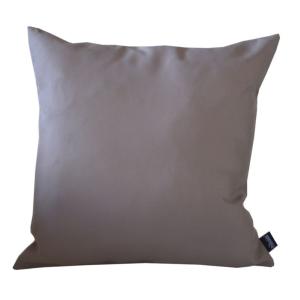 COUSSIN DECOR TAUPE, en tissu polyester 180 gr, traité déperlant, déhoussable et rembourré acrylique