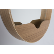 Miroir ROUND WALL Ø.40cm coloris naturel - Zuiver