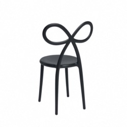 Chaise RIBBON en polypropylene coloris noir HA 45cm  design "Nika Zupanc" 