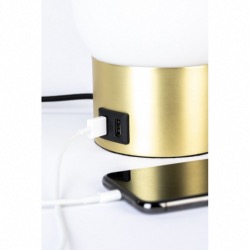 Lampe URBAN CHARGER couleur gold Verre de couleur opale acide Zuiver 