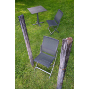 Chaise TEASER pliante gris espace/ardoise 