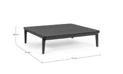 Table basse MATRIX Anthracite aluminium peint à poudre polyester, Andrea Bizzotto