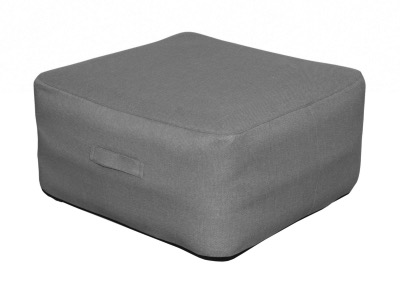 Tabouret BALLOON GRIS, PVC gonflable avec housse en polyester struturé, 71x71x34 Proloisirs