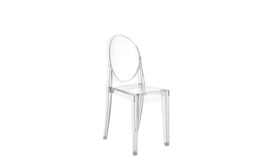 Chaise VICTORIA GHOST cristal, polycarbonate transparent Design Philippe Starck Kartell