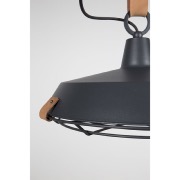 Suspension DEK Ø.40 en métal noir & bracelet en cuir Zuiver
