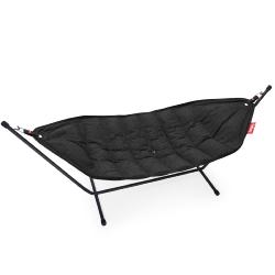 Grand Hamac Headdemock filet hamac thunder grey  structure en metal noir et caoutchouc toile olefine