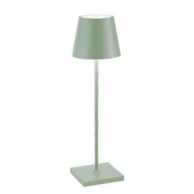 Poldina Pro - Lampe de table Ø111x380mm - Vert Sauge - 2.2W LED 183/203lm Zafferano