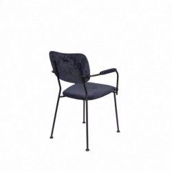 Fauteuil BENSON bleu nuit - DUTCHBONE