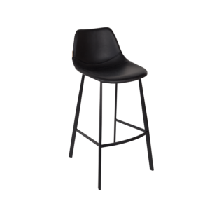 Tabouret de bar FRANKY h80cm black - Dutchbone