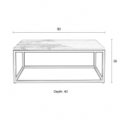 Table basse MARBRE ZUIVER 90x40x35 cm