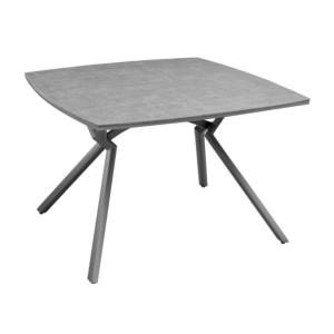 Table Loane 110 x110 châssis époxy TAUPE Trespa HPL LUNA 8mm décor mat - OCEO