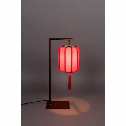 Lampe SUONI ROUGE L20xP20xH60 cm  Abat-jour rouge