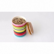 Petite boîte en porcelaine avec couvercle en bambou "Verano" - 275 ml