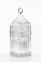 Lampe LANTERN cristal design fAbio Novembre en polymethacrylate de methyle transparent Kartell