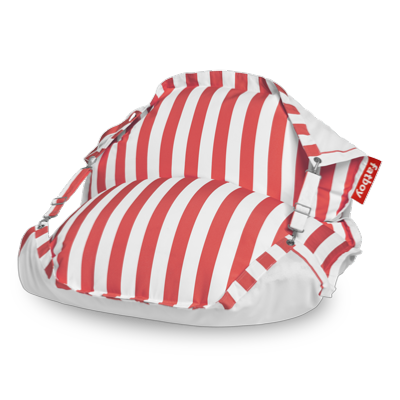  Origninal Floatzac - Pouf Fatboy flottant STRIPE rouge et blanc FATBOY