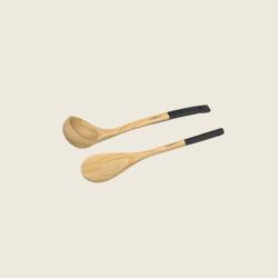 Ustensiles Cuillere et Louche en Bois - Graphite