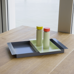 Plateau mint small en metal 18x32,5x3,5cm Remember