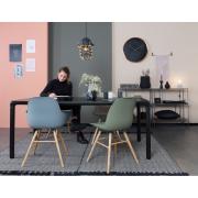 TABLE STORM 220X90 cm EN PLATEAU MDF COLORIS NOIR ZUIVER