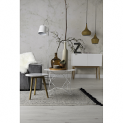 Table basse WHITE STONE M - 40x40 cm (Ø x H) - ZUIVER