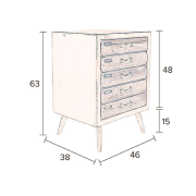 Commode SOL M 3 tiroirs DutchBone