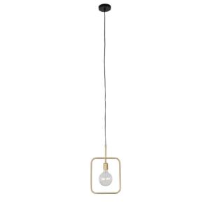 Lampe suspension CUBO, revêtement poudre noire, L 170 cm réglable