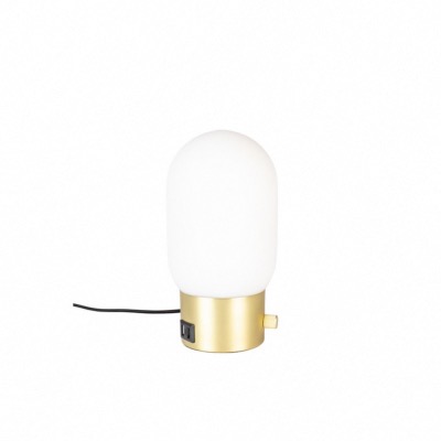 Lampe URBAN CHARGER couleur gold Verre de couleur opale acide Zuiver 