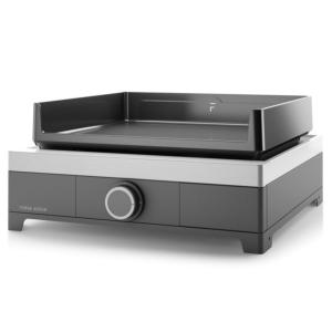 Plancha Modern (gris et noir) Gaz 45 chassis Acier émaillé 1 brûleur