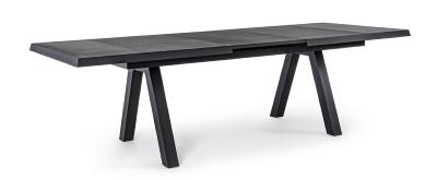 Table extensible KRION Anthracite, structure aluminium dim : L205/265 x P103 x H78cm Andrea Bizzotto