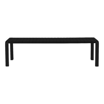 Banc VONDEL en aluminium NOIR charge maxi 140kg L175XP45XH45cm Zuiver