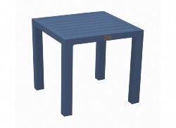 TABLE BASSE LOU 40X40X36CM EN ALU COLORIS Bleu Alizé