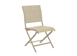 Chaise ELEGANCE aluminium Sand/Sand - Océo 