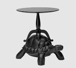 Tortue Porte Table Basse -  Noire Qeeboo