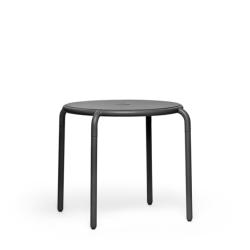 Table bistreau TONI coloris anthracite 80x80x76 cm en aluminium FATBOY