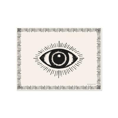 Set de table rectangulaire Zenon blanc PODEVACHE Y 33x45cm - PDV 01705