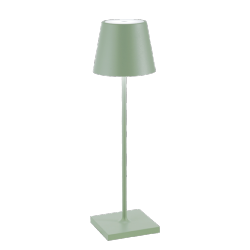 Poldina Pro - Lampe de table Ø111x380mm - Vert Sauge - 2.2W LED 183/203lm Zafferano
