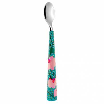 Cuillère à dessert orchidée bleue SWEET SPOON 2 Pylones